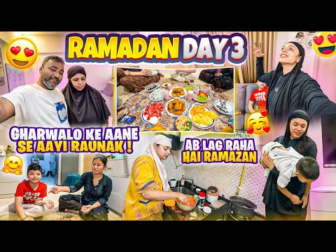 Ramadan Day 3- Gharwalo Ke Aane Se Aayi Raunak😍| Nida Khan ✨