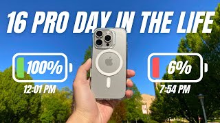 Should You Wait For The 17? iPhone 16 Pro Day in the Life Review + Battery Test