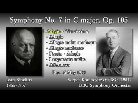 Sibelius: Symphony No. 7, Koussevitzky & BBCso (1933) シベリウス 交響曲第7番 クーセヴィツキー