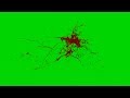 Giclée De Sang 4 Fond Vert After Effect Green Screen Blood Burst