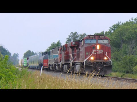 CMQ+CP SD40-2! LOTS OF HORN! CP 246 In The Hamilton Sub