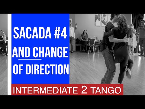Sacada #4 into change of direction: Intermediate Tango-George & Jairelbhi