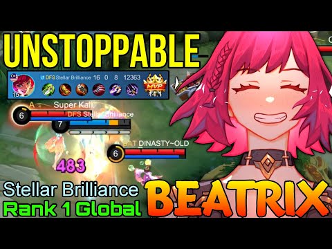 100% Unstoppable Beatrix Amazing Outplay - Top 1 Global Beatrix by Stellar Brilliance - MLBB