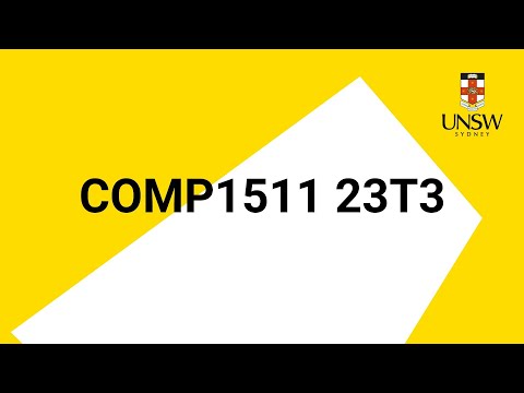 COMP1511 Week 4 Lecture 2