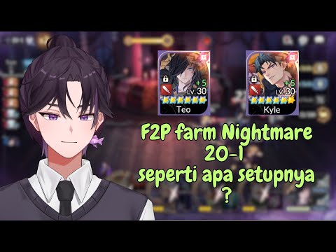 F2P farm Nightmare 20-1 , setupnya rada aneh ? [ Seven Knights Rebirth ]