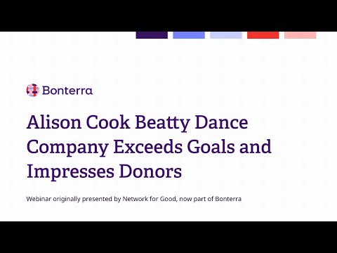 Alison Cook Beatty Dance Company Exceeds Goals and Impresses Donors