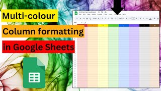 Transform Your Google Sheets! 🌈 Master Multi-Colour Column Formatting LIKE A PRO!