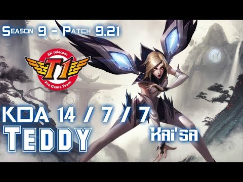 SKT T1 Teddy KAI'SA vs XAYAH ADC - Patch 9.21 EUW Ranked