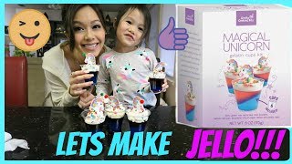 MAGICAL UNICORN Gelatin Cup Kit Review Special Holiday Edition