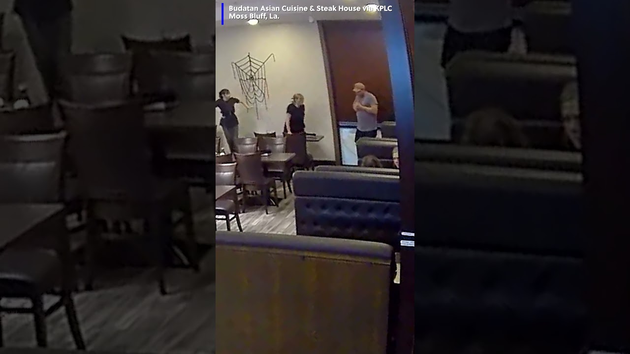 High school student working at a restaurant jumping into action to save a customer who was choking.