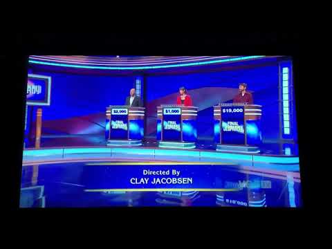 Jeopardy short end credits, Eric Aiese Day 2 (9/29/20)