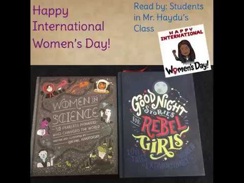 Mr. Haydu’s class celebrates #InternationalWomensDay 2018!