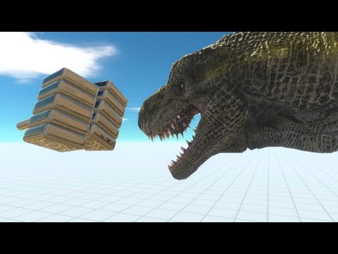 animal revolt battle simulator - T-Rex vs 2 Ghor hammer's