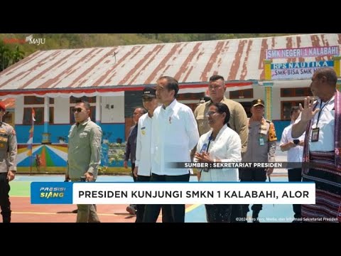 KUNJUNGAN KERJA PRESIDEN JOKOWI KE SMKN 1 KALABAHI, NTT