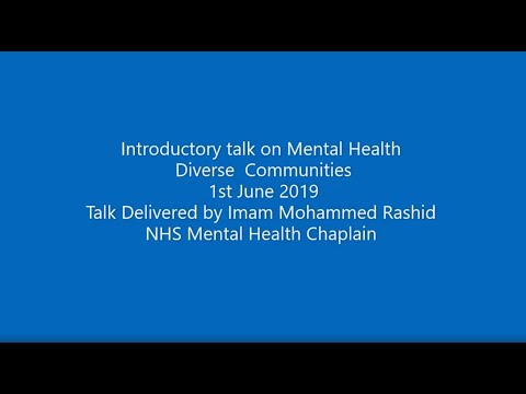 Mental Health - Diverse  Communities - 1st June 2019 Video