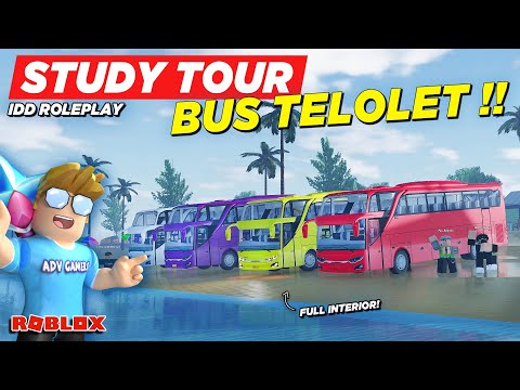 OFFROAD DAN STUDY TOUR NAIK BUS TELOLET FULL INTERIOR !! CDID REALISTIS - Roblox Indonesia