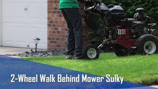 Walk Behind Mower Sulky With Extra Comfort Features