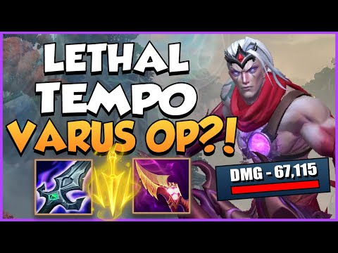 LETHAL TEMPO ON VARUS IS ACTUALLY OVERPOWERED?! 😱 CHALLENGER VARUS - WILD RIFT High Elo | Mirmoooo