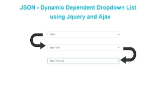 JSON - Dynamic Dependent Dropdown List using Jquery and Ajax