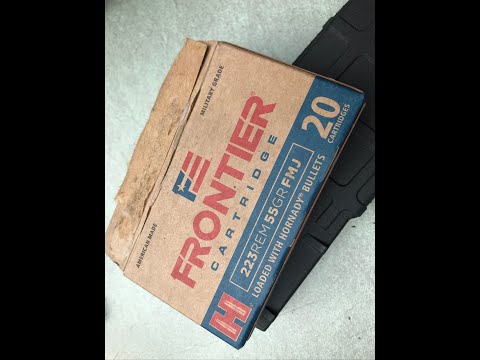 223 Remington, 55gr FMJ Frontier by Hornady (FR100) Review