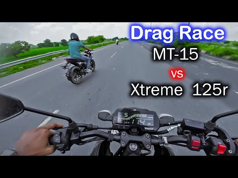 🏍️ MT15 vs Xtreme 125R Drag Race | Yamaha MT15 vs Hero Xtreme 125R | Motovlog | Rishu Rides