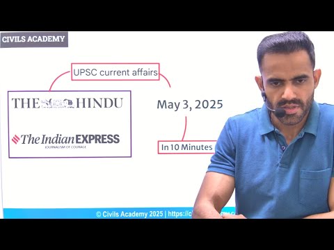 The Hindu Today Analysis| 3 may 2025 UPSC Current affairs today in English