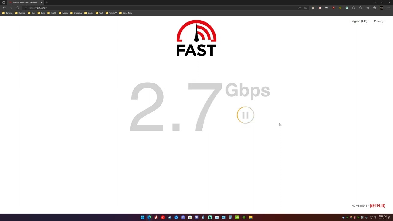 5000 Mbps Download vs FAST