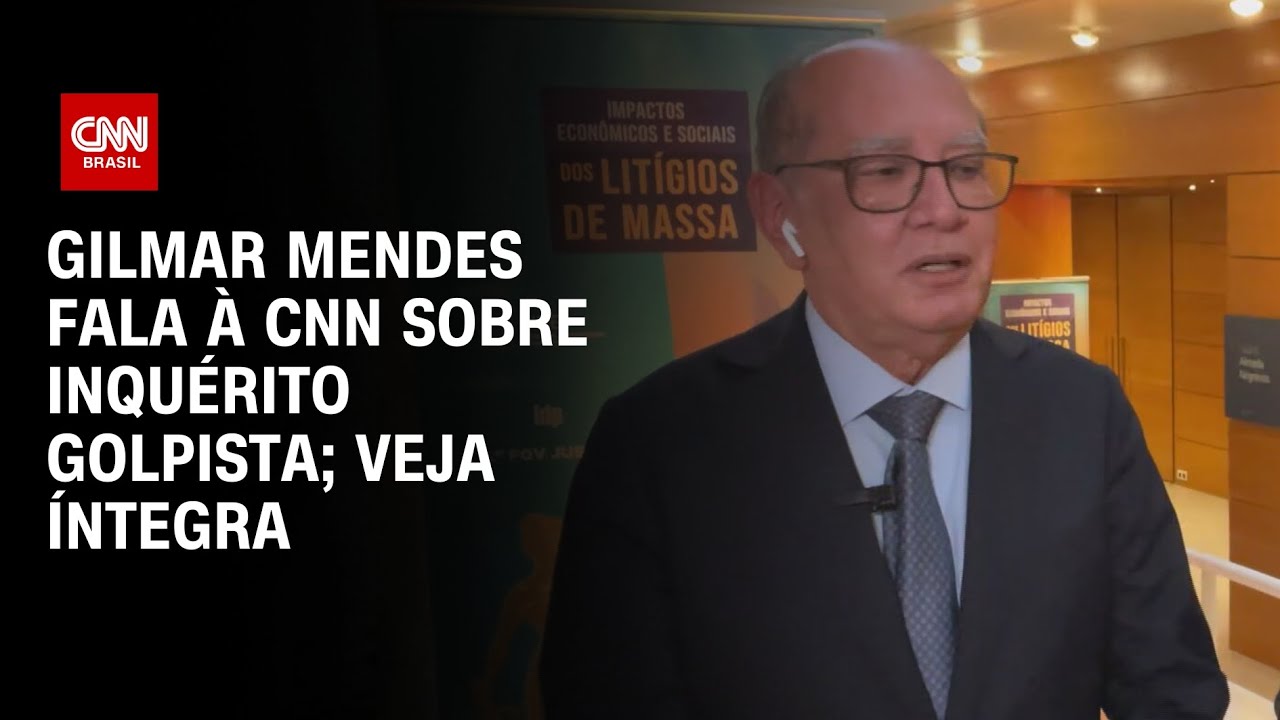 Gilmar Mendes fala à CNN sobre inquérito golpista; Veja íntegra | BASTIDORES CNN