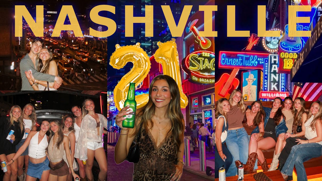 WE DROVE 13 HOURS FOR MY 21ST BIRTHDAY | Nashville Vlog 🤠