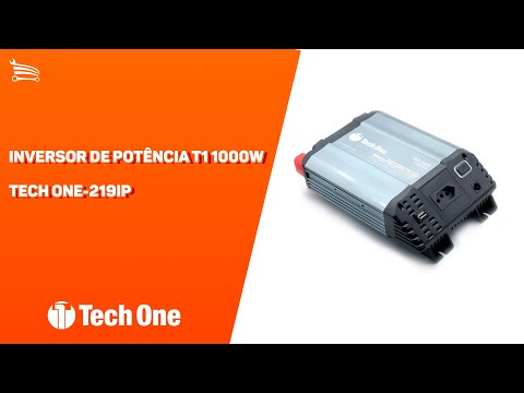 Inversor de Potência T1 1000W 220V TECH ONE-219IP - Video