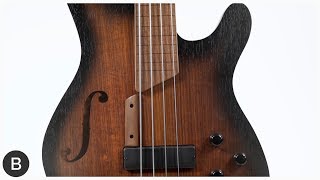 Video thumbnail for CORT FRETLESS BASS - Artisan B4FL MHPZ by BassTheWorld.com