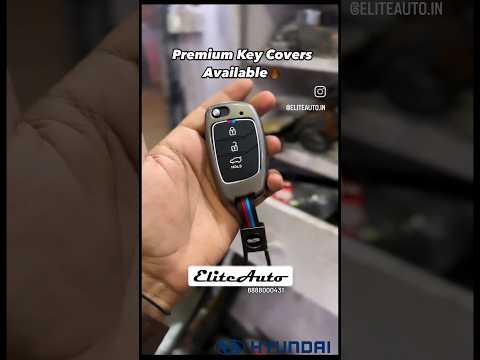 EliteAuto luxury Metal Silicon Key cover for hyundai Creta , i20, venue etc. #carkeys #carkeycover