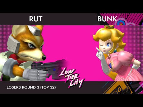 Low Tier City 2023 - Top 32 Losers - Rut (Fox) VS Bunk (Peach) - SSBM