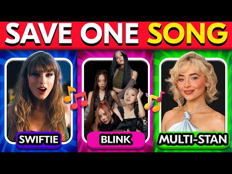 SAVE ONE SONG 🎵 Taylor Swift Vs Blackpink Vs Mystery Pop Icon | Music Quiz