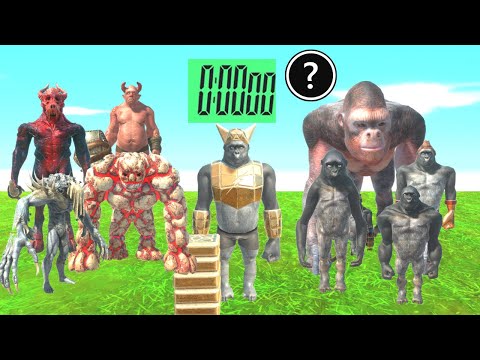 HOW MUCH TIME DOES INFERNALS AND PRIMATES DEFEAT THE GHOR HAMMER? ANIMAL REVOLT BATTLE SIMULATOR