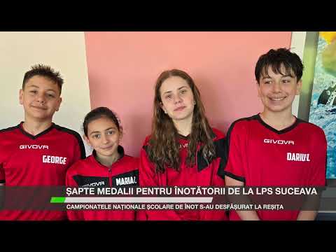 Șapte medalii pentru înotătorii de la LPS Suceava