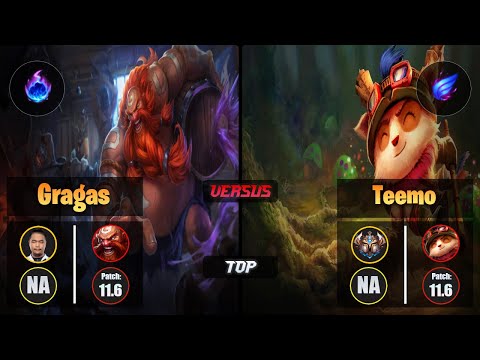 Impact GRAGAS (Top) [Arcane Comet] VS TEEMO - Challenger NA Patch 11.6