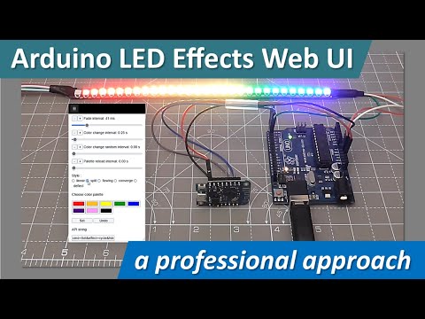 Arduino LED Effects Web UI - a professional approach