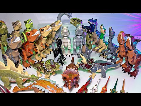 FULL COLLECTION - JURASSIC WORLD LEGO DINOSAUR TOYS - Indominus Rex, Allosaurus, Giganotosaurus