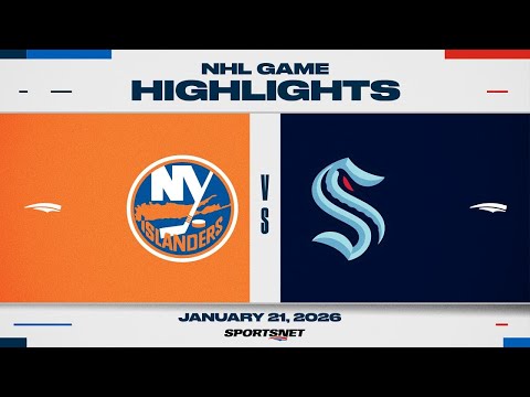 NHL Highlights | Islanders vs. Kraken - January 21, 2026