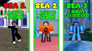 The BEST Way To Grind Money In Every Sea In Blox Fruits!