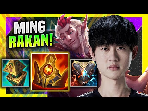 MING DOMINATING WITH RAKAN! - RNG Ming Plays Rakan Support vs Thresh! | Season 11