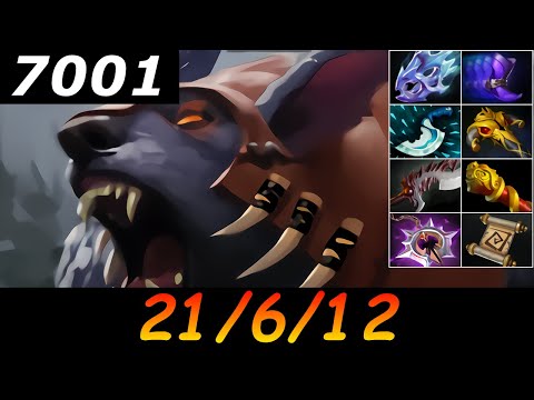 Dota 2 Ursa 7001 MMR 21/6/12 (Kills/Deaths/Assists) Ranked Full Gameplay