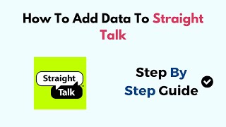 How To Add Data To Straight Talk