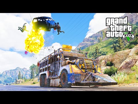 GTA 5 CRUEL ARMORED SARAO JEEPNEY TRUCK TRAFFIC CRASHES COMPILATIONS POLICE CHASE - DESTRUCTION