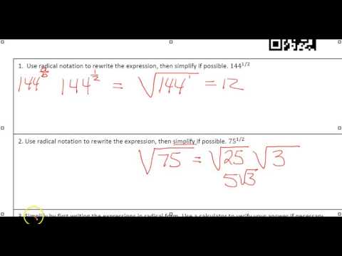 B 1108*35-38 Radicals & Exponents