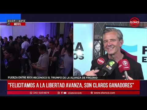 Fuerza Entre Rios reconoció la victoria de la alianza de Frigerio