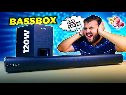 Thumbnail for 2.1 Channel 120W Sound Bar at ₹4999/- 🤯 | Boult BassBox X120