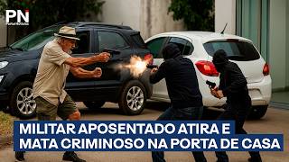 Ex militar reage a assalto e derruba ladrão com tiro fatal