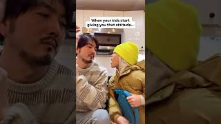 【モントリオール親子】 When Your Kids Start Catching an Attitude 😮‍💨😂 #dadlife